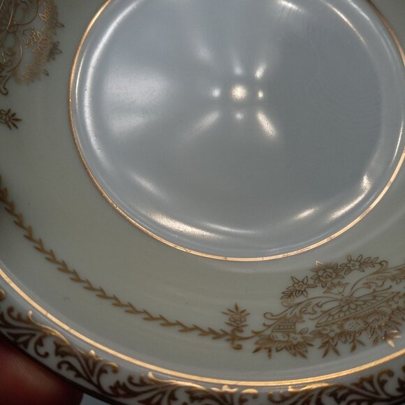 Noritake Bancroft Fruit Dessert Bowl Gold Flower Basket Japan Vintage - Picture 8 of 12